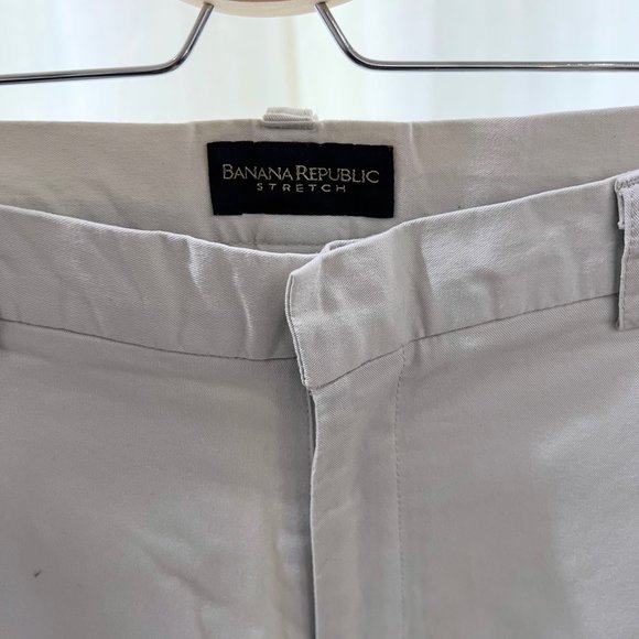 Banana Republic Stretch Khaki Wide Leg Pants. - Picture 3 of 5